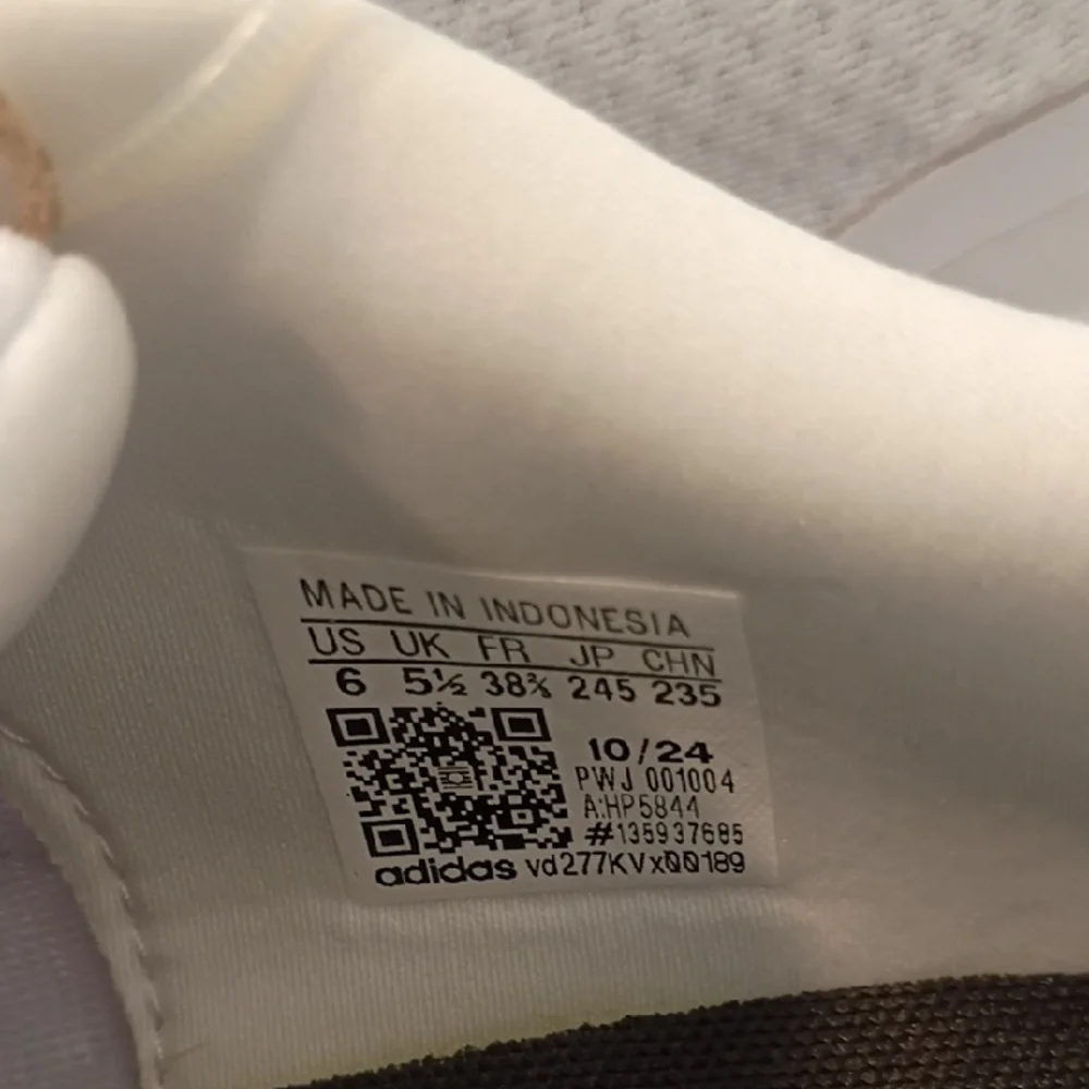 Adidas White Mesh Sneakers with Black Stripes - Picture 3 of 4